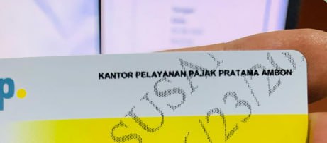 Bila terdapat Watermark nama petugas pada hasil  cetakan kartu NPWP, solusi dari Tim PSIAP 
